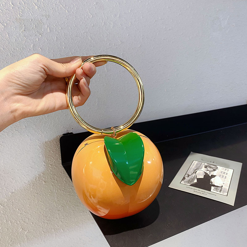Luxury Bags Yellow - New Yellow Peach Design Women Handbags