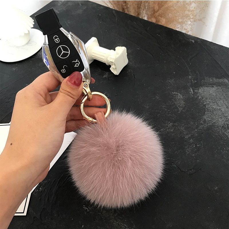 2024 Fluffy Real Fox Fur Ball  - огляд і ціна Luxury Bags Yellow
