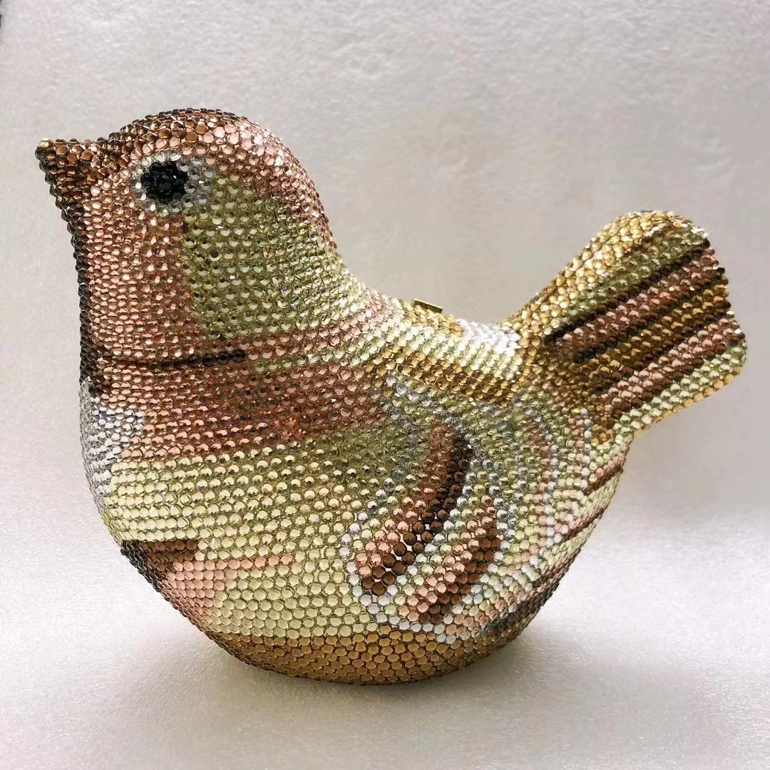 Bird Diamond Evening Bag Clutc - огляд і ціна Luxury Bags Yellow