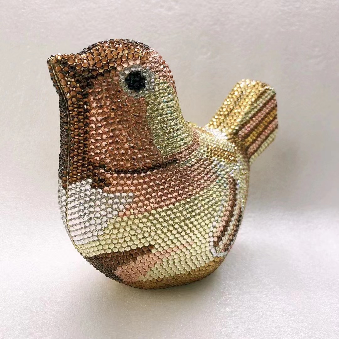 Bird Diamond Evening Bag Clutc - огляд і ціна Luxury Bags Yellow