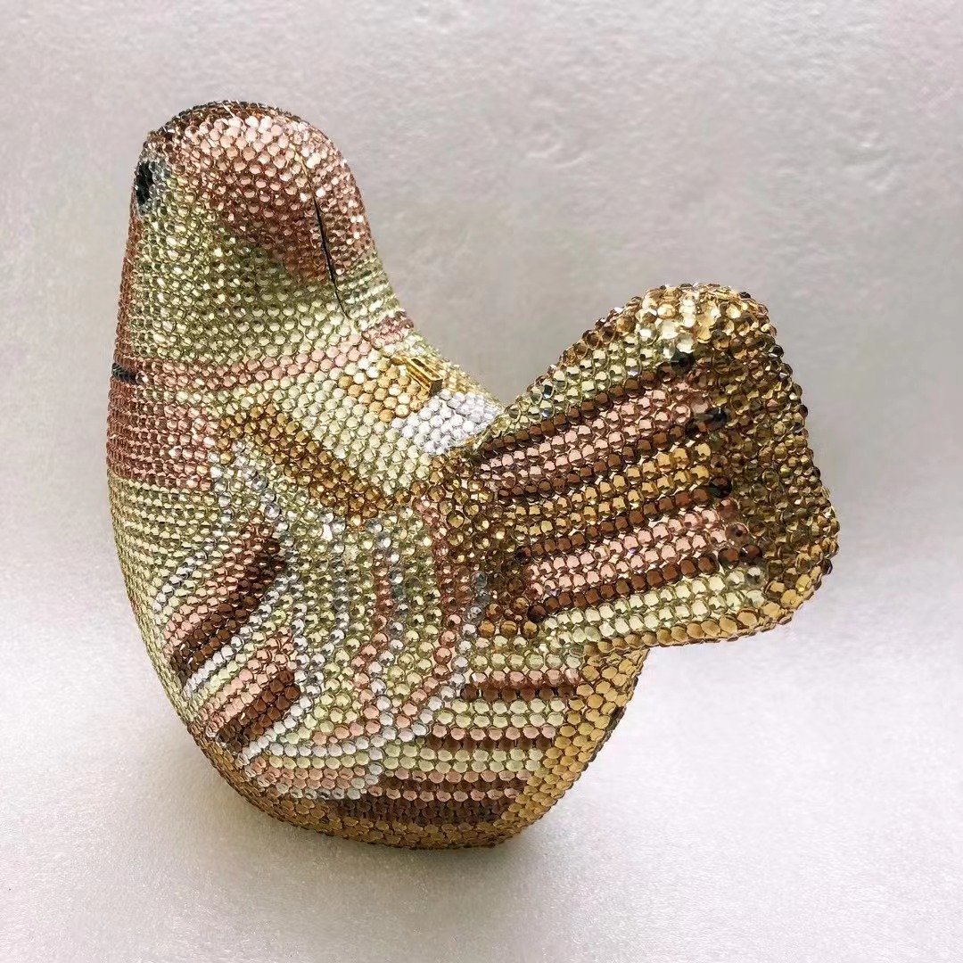 Bird Diamond Evening Bag Clutc - огляд і ціна Luxury Bags Yellow