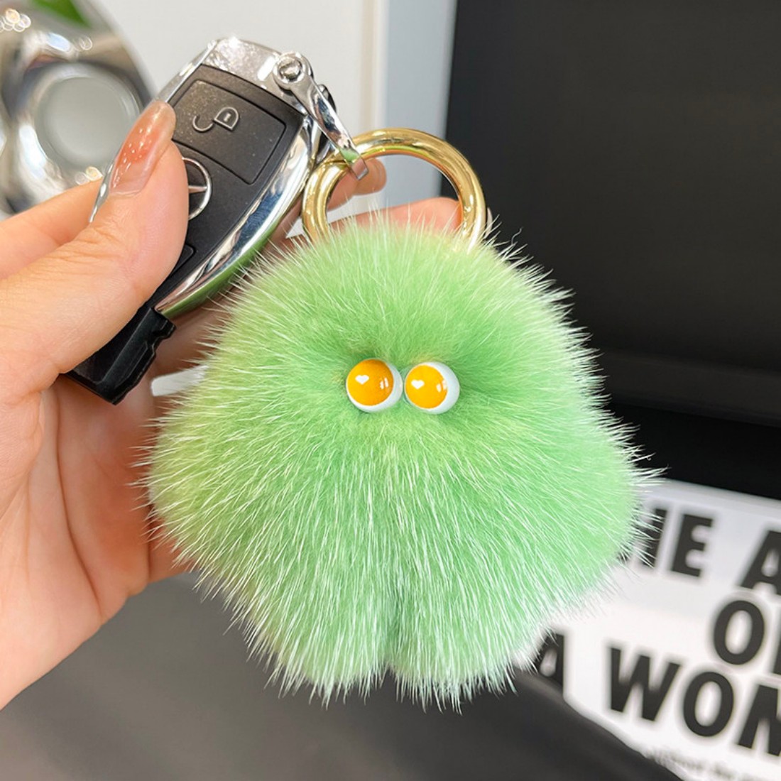 Luxury 8Cm Fluffy Real Mink Fu - огляд і ціна Luxury Bags Yellow