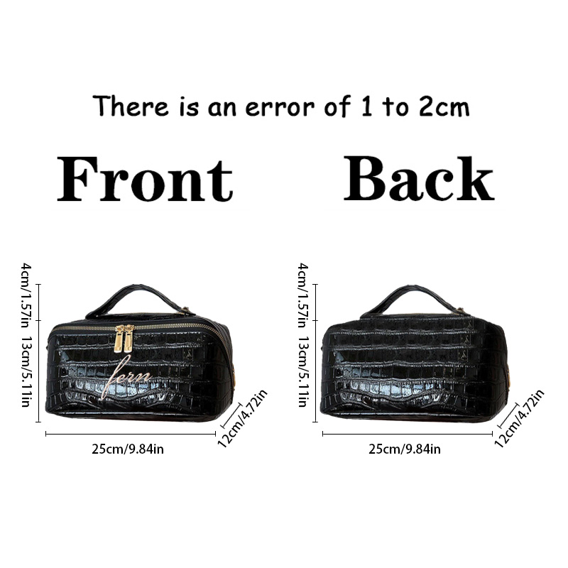 Embroidered Croc Makeup Bag Pe - огляд і ціна Luxury Bags That Are Vegan